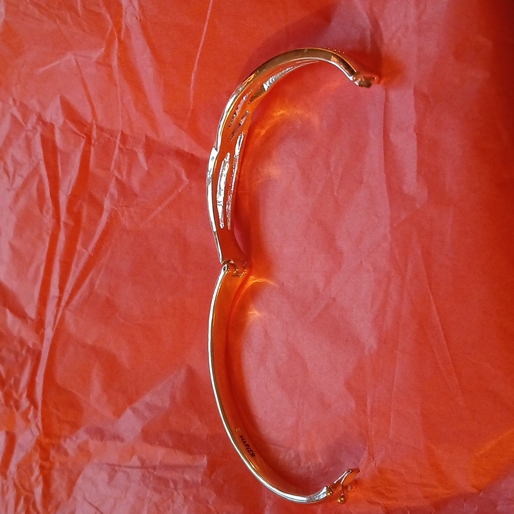 Napier Silver Tone Cuff Bracelet - Picture 5 of 8
